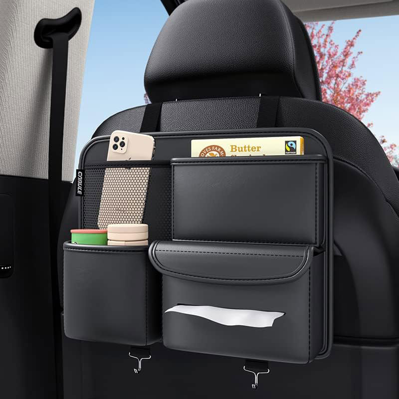 Multifunction Small objects Car seat Organizer Car Storage Organizer Car Seat Side Organizer Car Seat Back Protectors Premium PU Car storage bag Car Accessories
