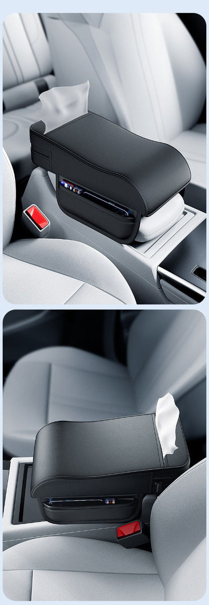 High Leather Car Arm rest Mats Memory Foam Filler Car Center Console Arm Rest Car Seat Covers Car-Styling