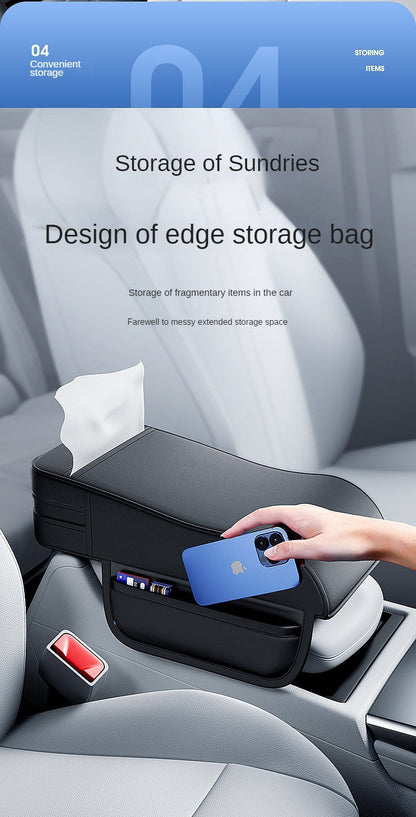 High Leather Car Arm rest Mats Memory Foam Filler Car Center Console Arm Rest Car Seat Covers Car-Styling