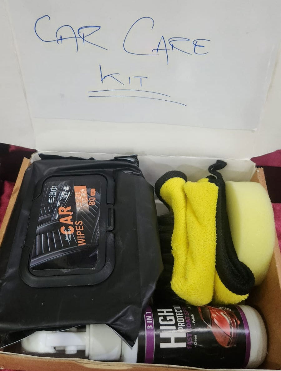 Car Care Kit A maintenance kit for your car to clean indoor n outdoor