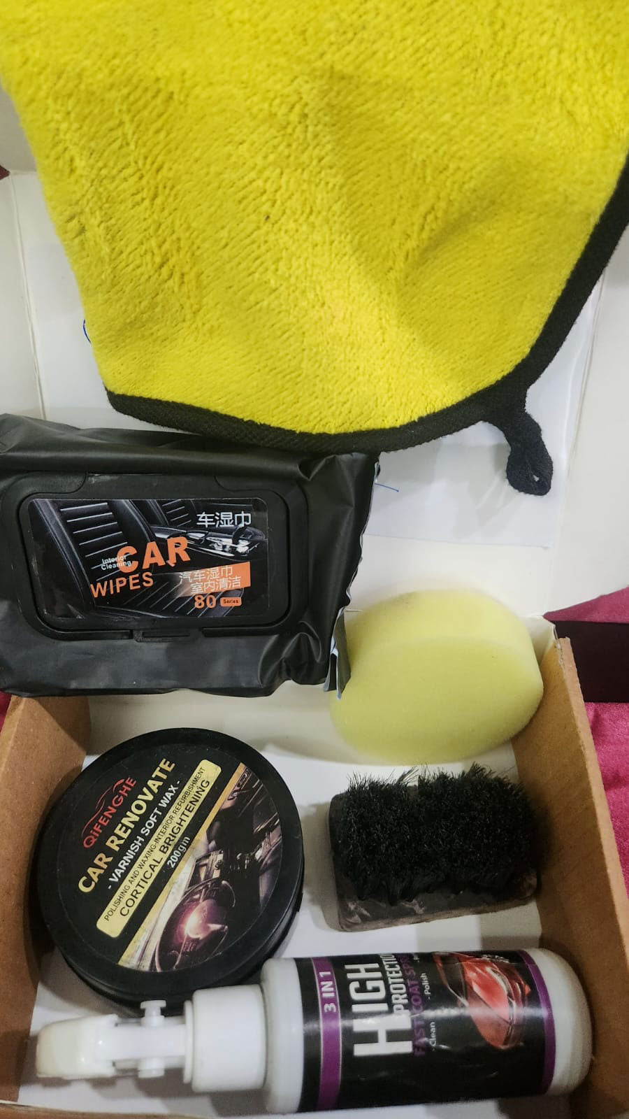 Car Care Kit A maintenance kit for your car to clean indoor n outdoor