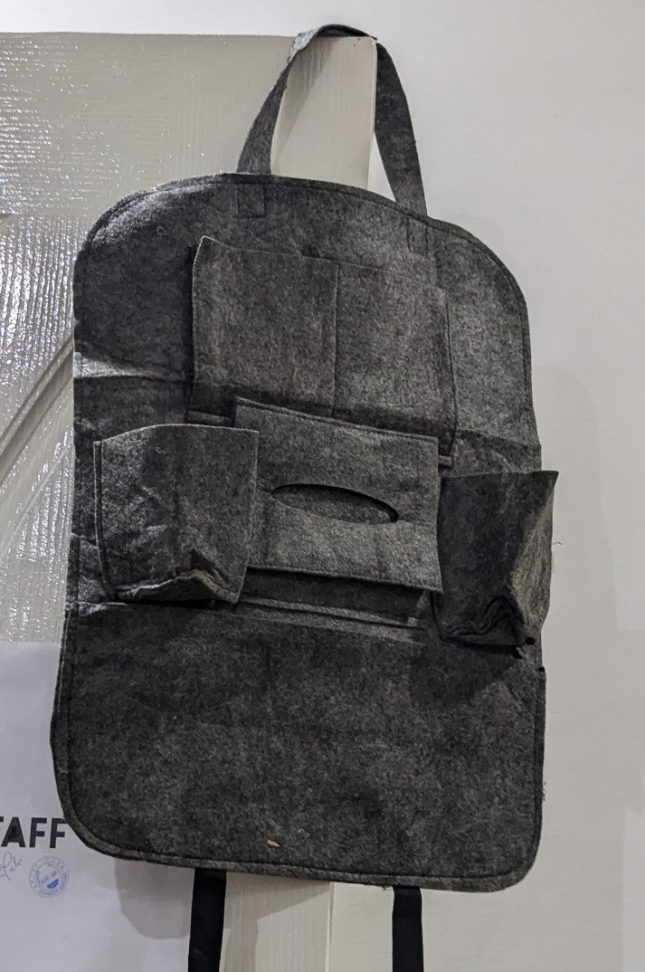 Multifunction Car seat Organizer Car Storage Organizer Car Seat Side Organizer Car Accessories - Brown Leather