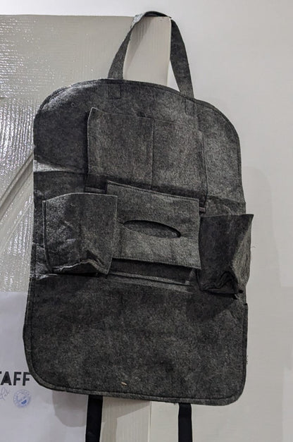 Multifunction Car seat Organizer Car Storage Organizer Car Seat Side Organizer Car Accessories - Brown Leather