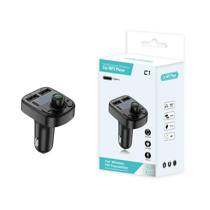 C1 - Car Mp3 Player | Car Wireless FM Transmitter | Car Mp3 Modulator | Car Accessories ( Random Color )