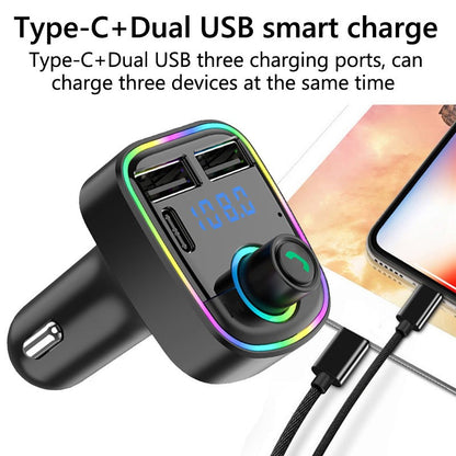 C1 - Car Mp3 Player | Car Wireless FM Transmitter | Car Mp3 Modulator | Car Accessories ( Random Color )