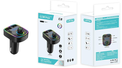 C1 - Car Mp3 Player | Car Wireless FM Transmitter | Car Mp3 Modulator | Car Accessories ( Random Color )