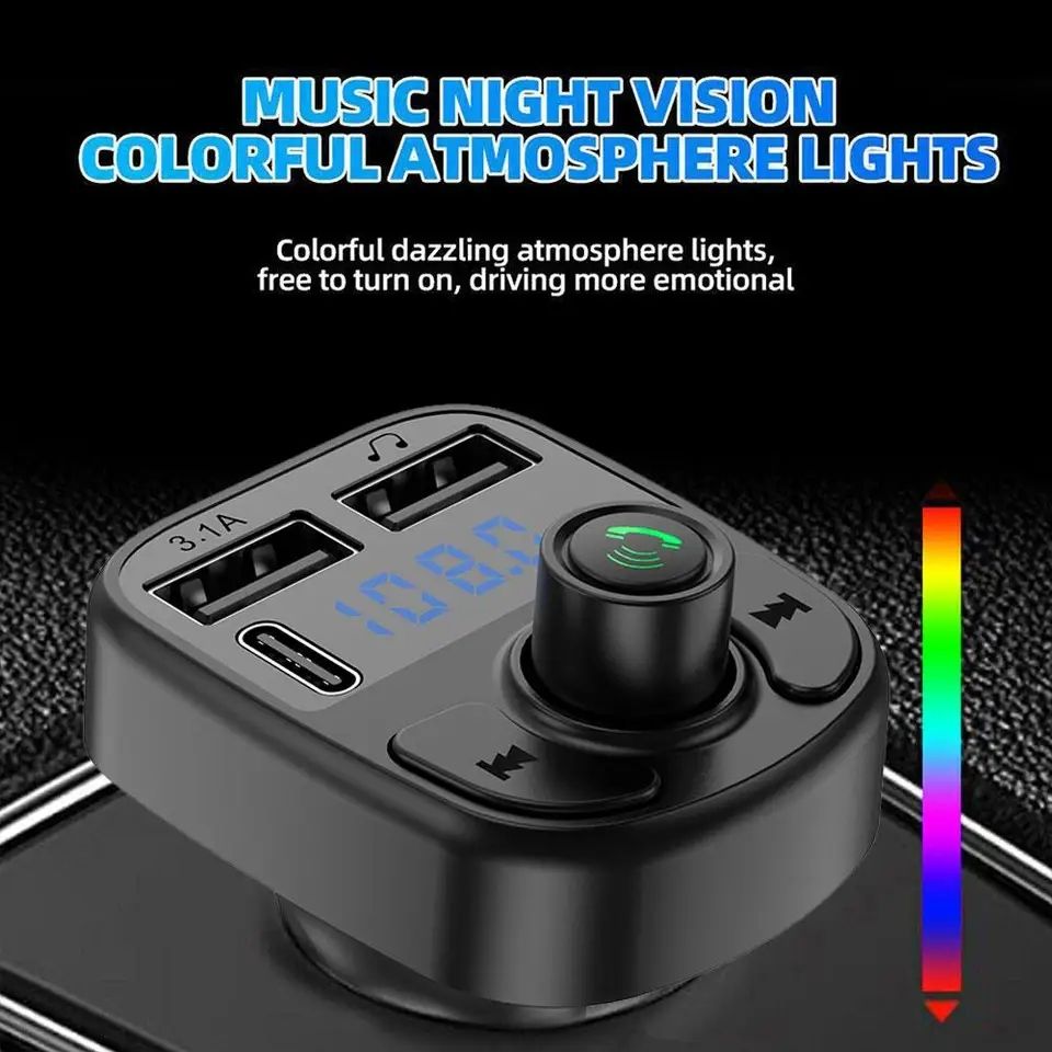 C1 - Car Mp3 Player | Car Wireless FM Transmitter | Car Mp3 Modulator | Car Accessories ( Random Color )