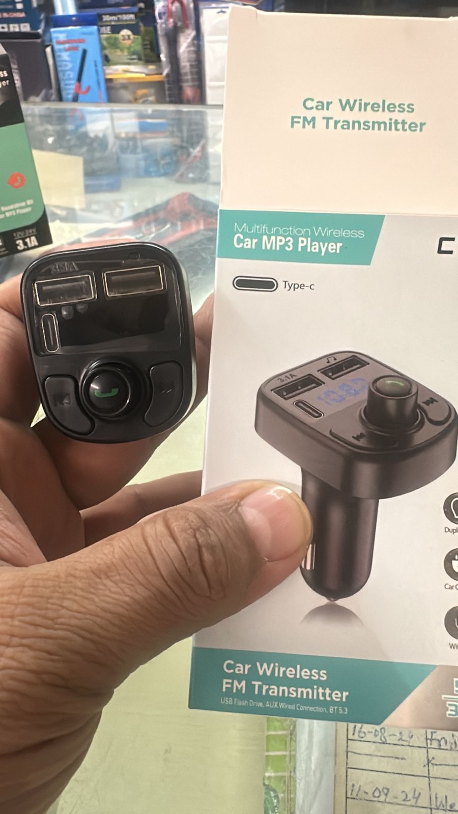 C1 - Car Mp3 Player | Car Wireless FM Transmitter | Car Mp3 Modulator | Car Accessories ( Random Color )