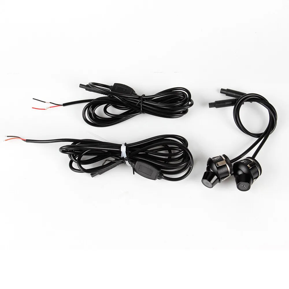 2 Pc Universal Car Rearview Mirror Side LED Angel Wing Light Dynamic Projection Lamp