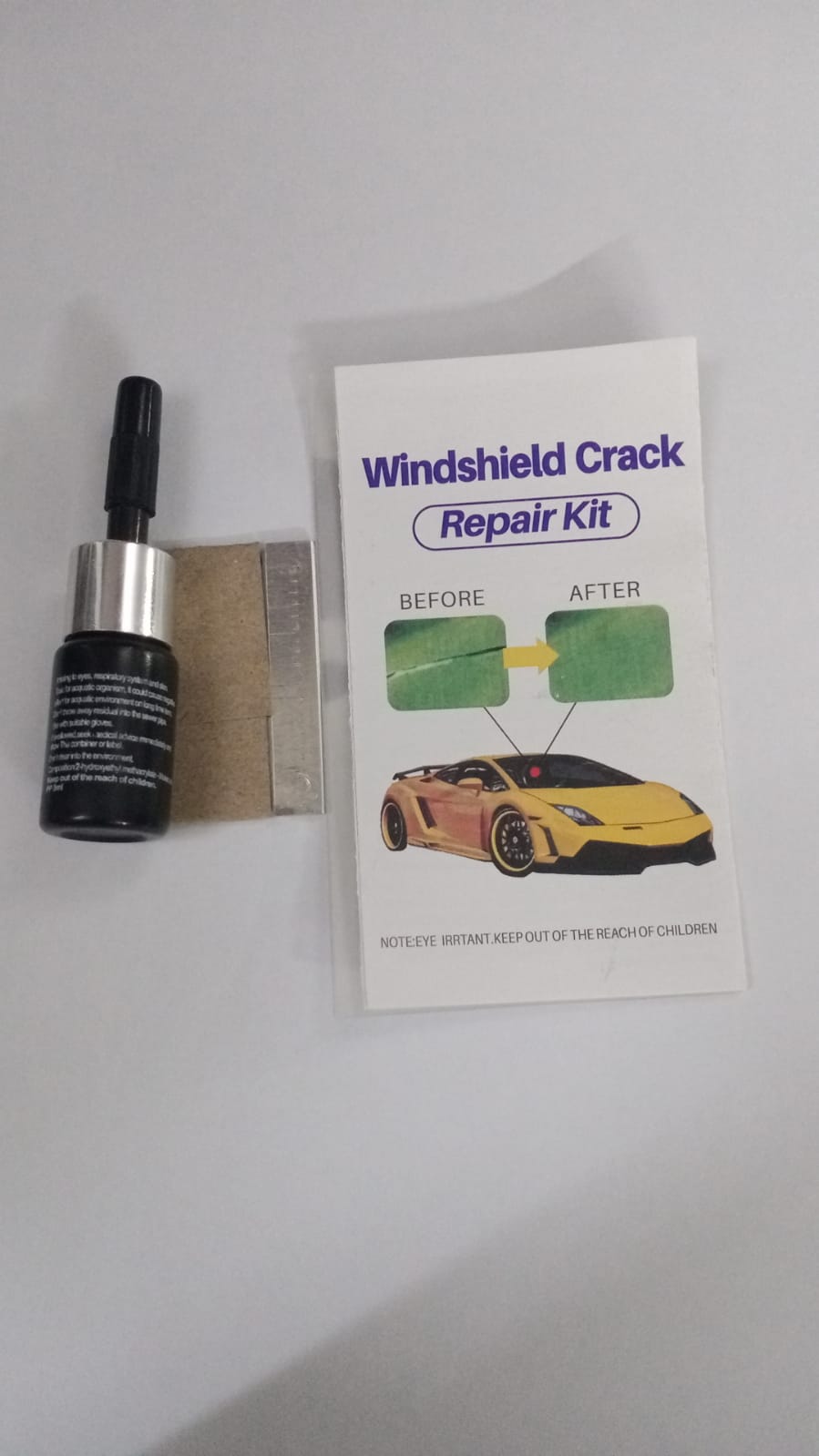Glass Crack Nano Repair Fluid For Car Windshield – Quick, Easy, And Effective Solution To Repair Cracks, Chips, And Scratches Instantly