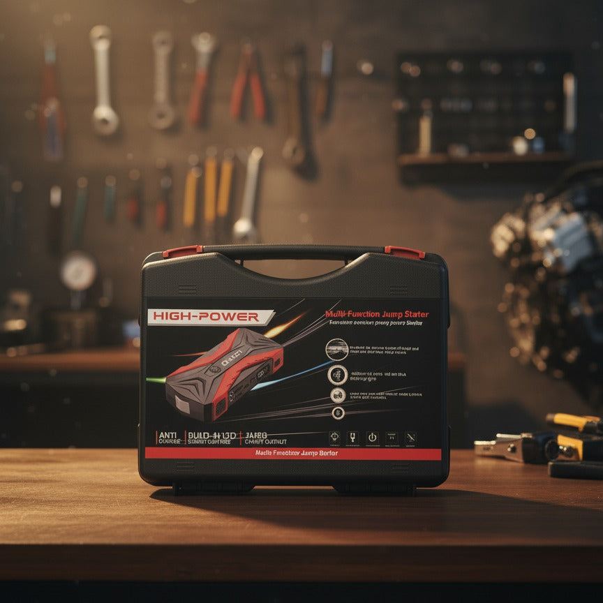 Reliable Car Starter For Quick Engine Start, Durable Performance, And Easy Use In All Driving Conditions (With Compressor)