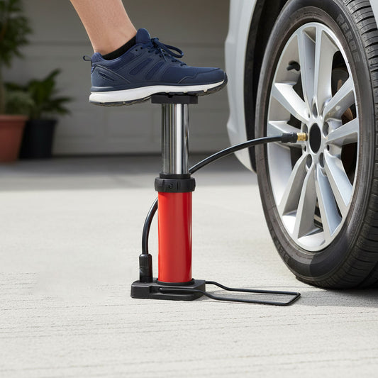 High Pressure Foot Air Pump Heavy Duty Foot Pump for Bike, Ball, Scooter, Car, Inflatable Toys, Mini Pump - Random Color